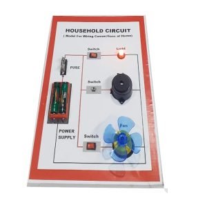 Household Circuit -Model for Wiring Connections at Home. School Science Project for STEM Education.